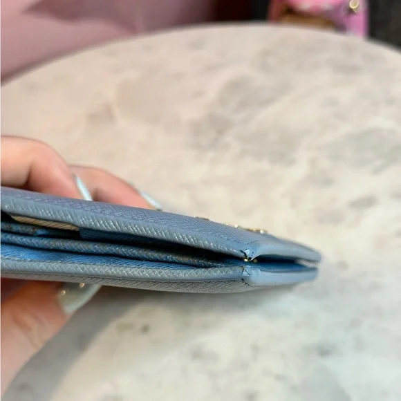 Prada Saffiano Leather Compact Wallet - Picture 9 of 15